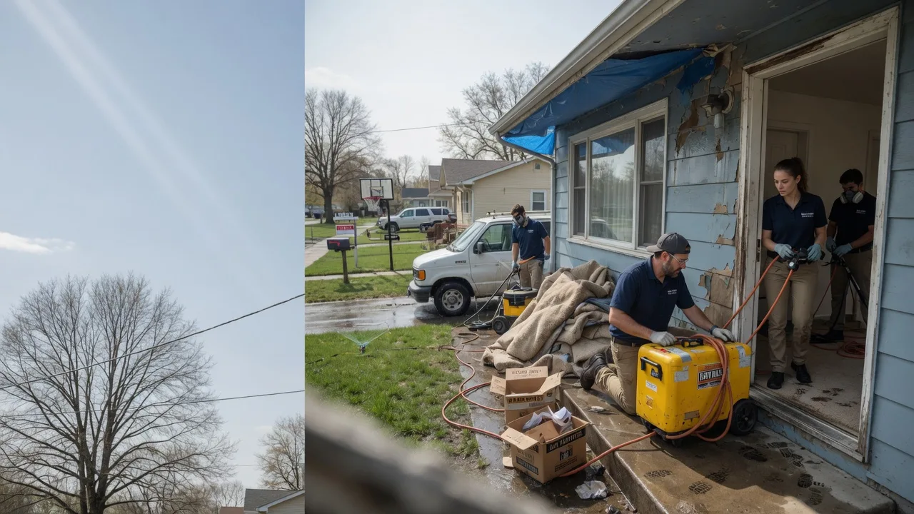 Basement Flood Cleanup in Arenzville, IL near me